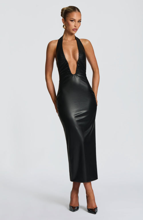Ainsley Midi Dress - Black