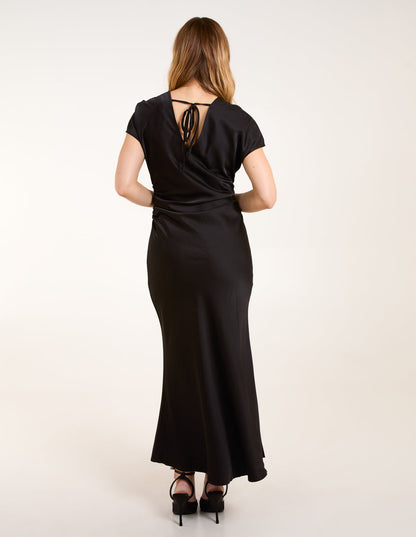 Bias Cut Batwing Slip Dress
