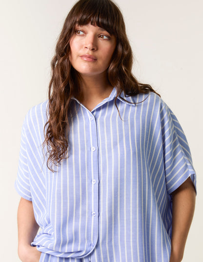 Oversized Pinstripe Shirt