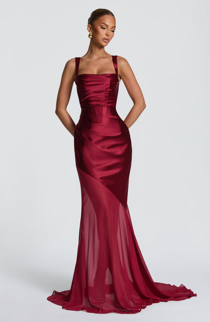 Eliza Gown - Burgundy