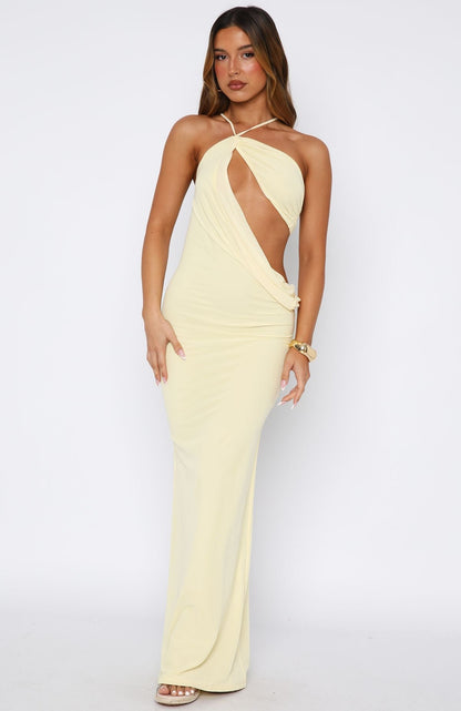Monaco Moment Maxi Dress Lemon