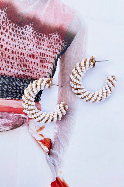 Make Believe Earrings - White Gold