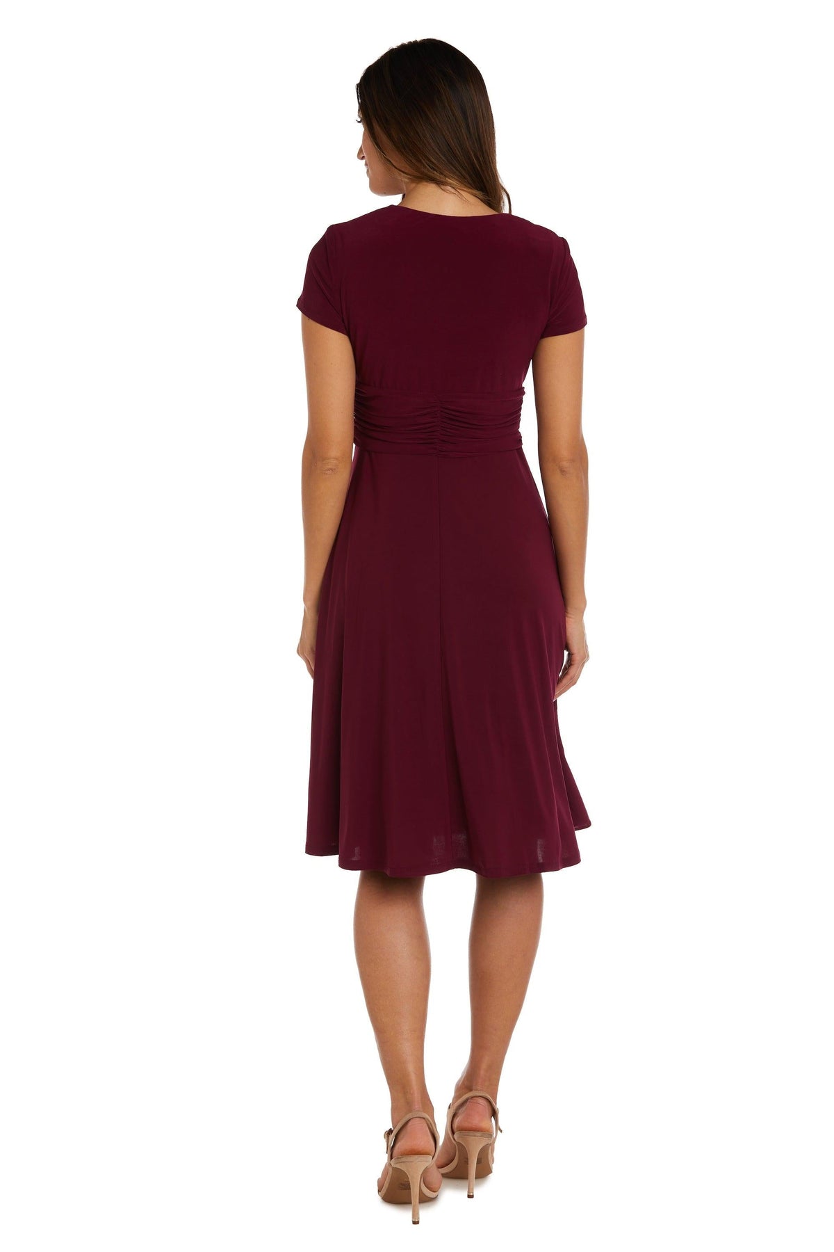 Short Plus Size Dress Black by R&M Richards 1149