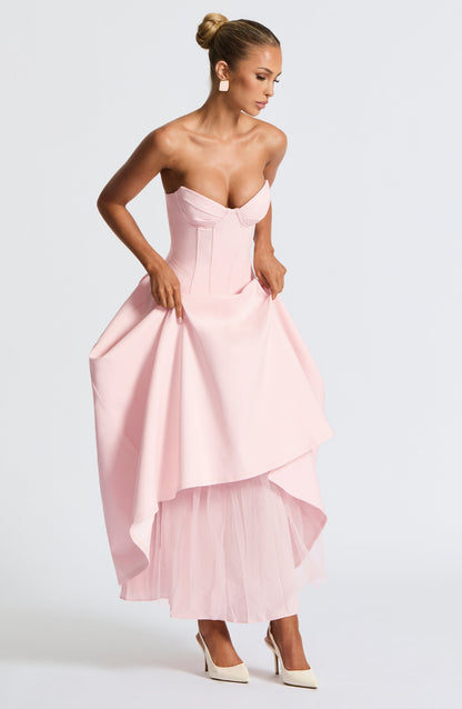 Salma Midi Dress - Blush