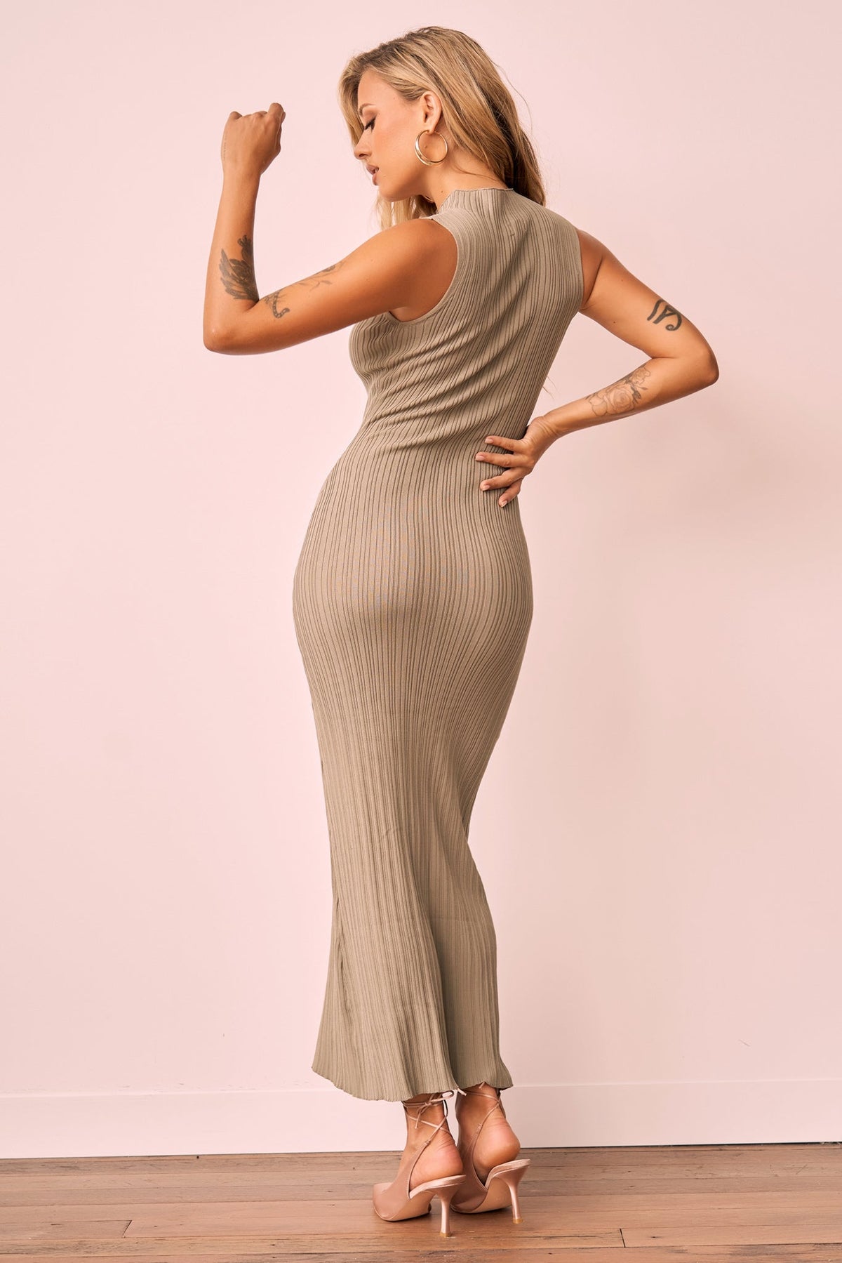 Significant Others Knit Midi Dress - Sage