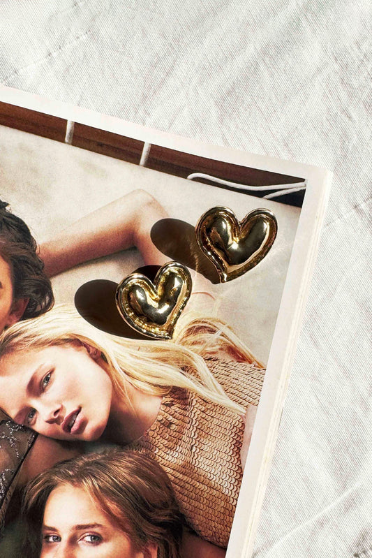 Sweetheart Bold Earrings - Gold