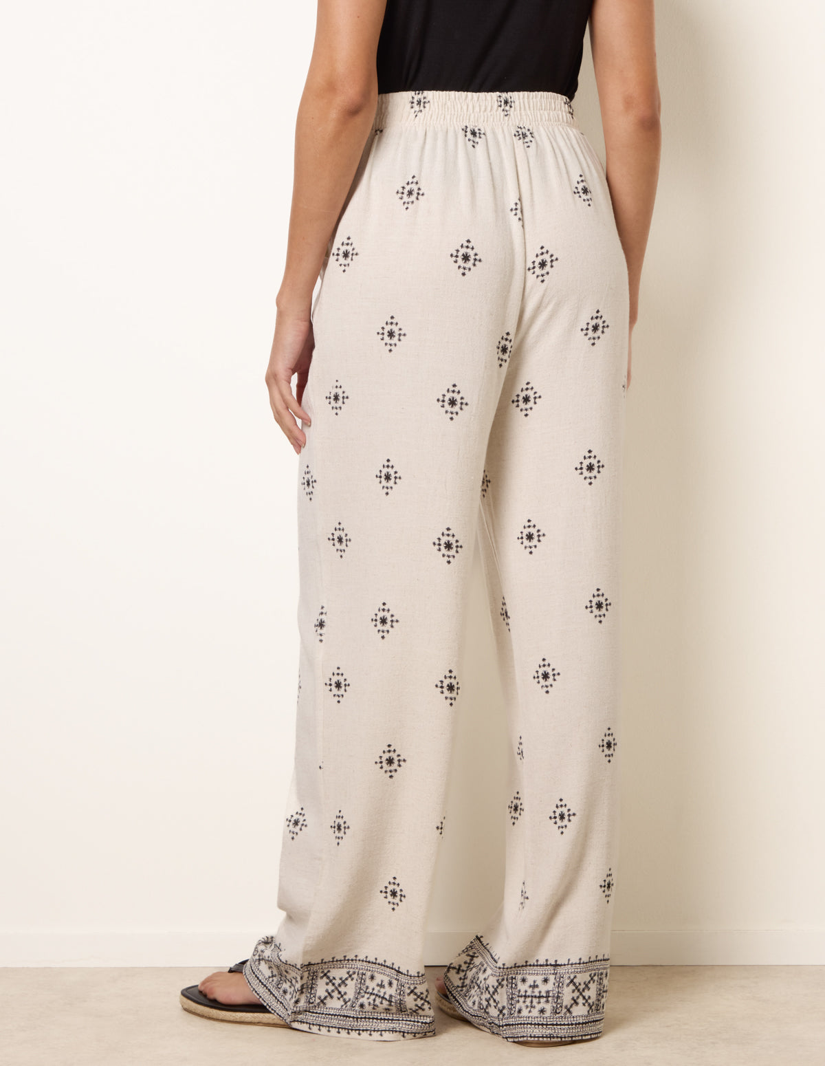 Trousers With All Over Embroidery