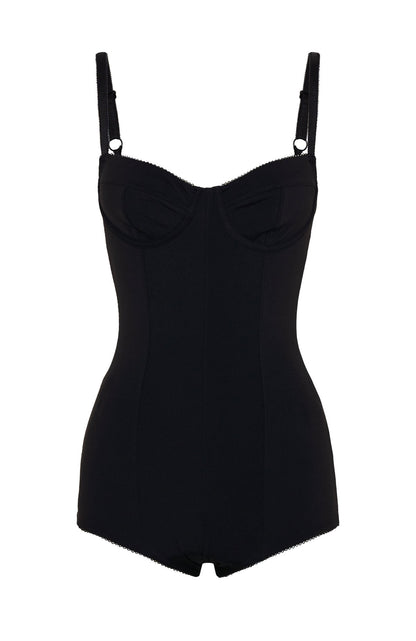 Amour Toujours Micro Playsuit Black