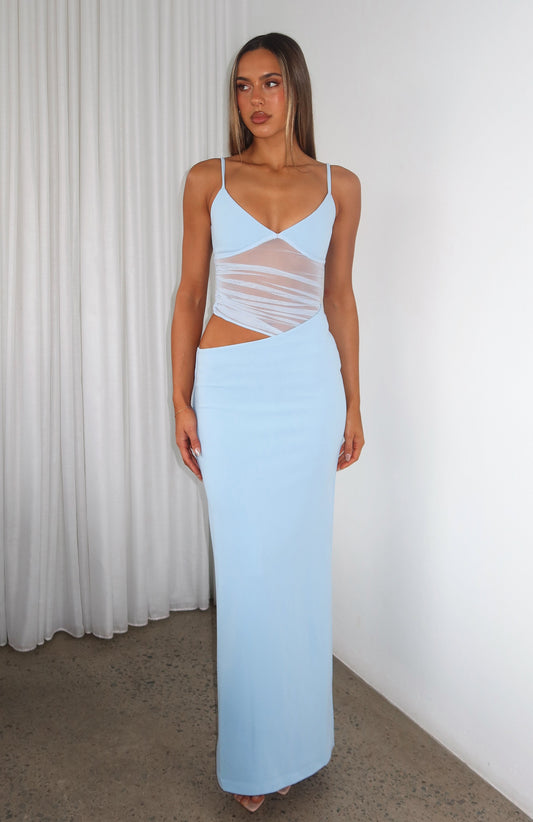 Call Me Up Maxi Dress Blue