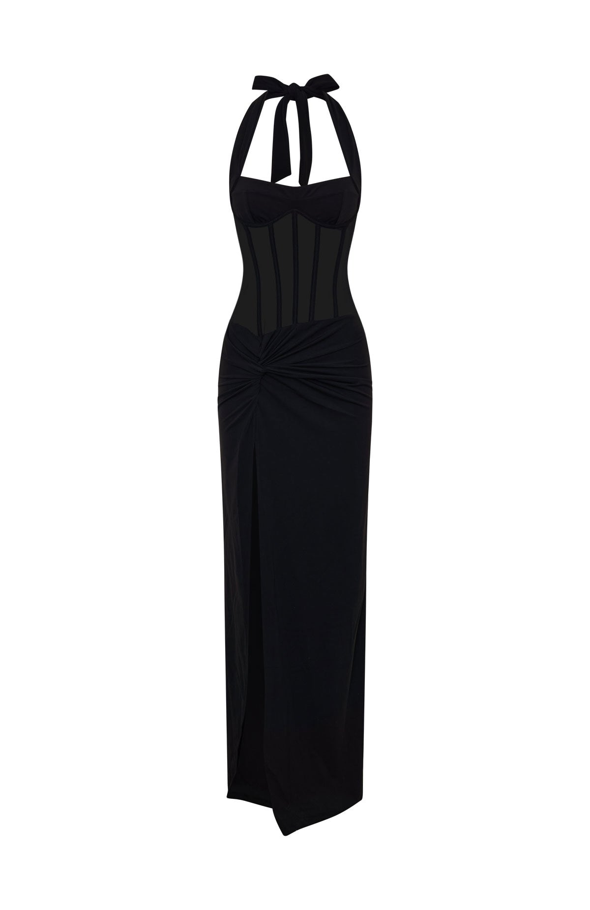 Champagne Promises Maxi Dress Black