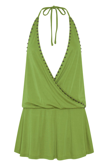 Favourite Moment Mini Dress Olive