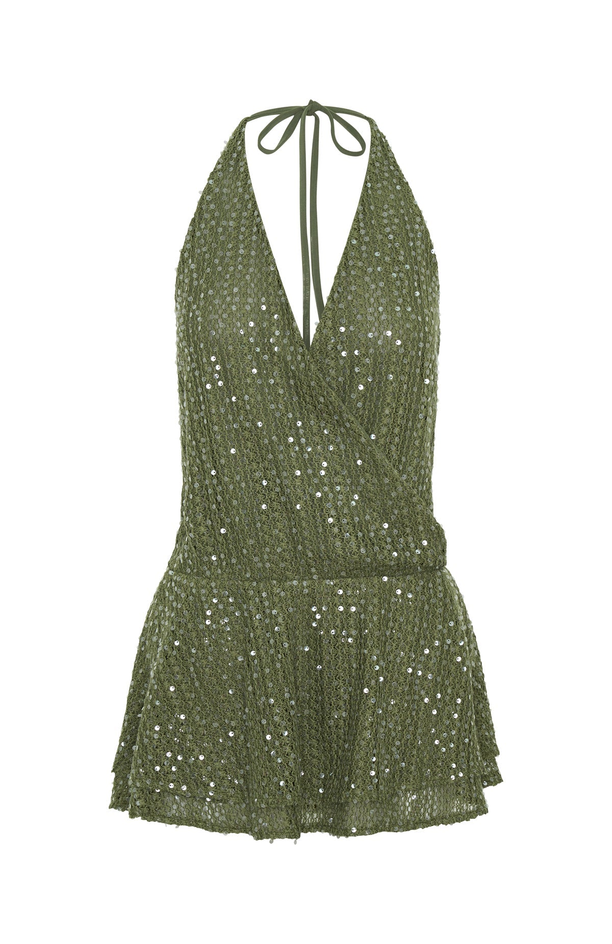 Island Radiance Mini Dress Olive