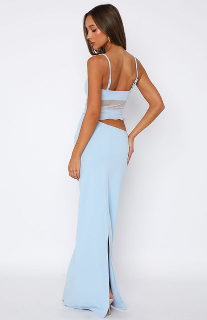 Call Me Up Maxi Dress Blue