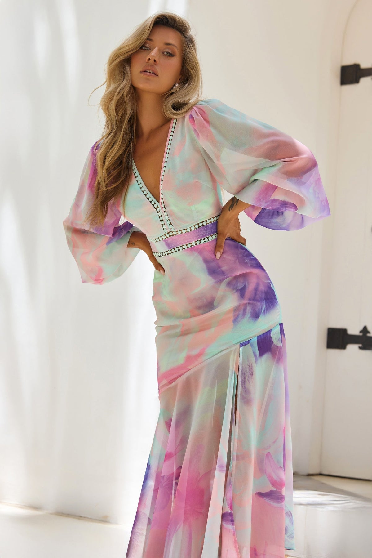 Zephine Maxi Dress - Pink Multi
