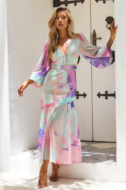 Zephine Maxi Dress - Pink Multi